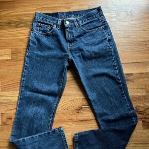 Vintage Levi’s 505 Slim fit/Straight leg,100% cotton women’s size 7jr short USA!